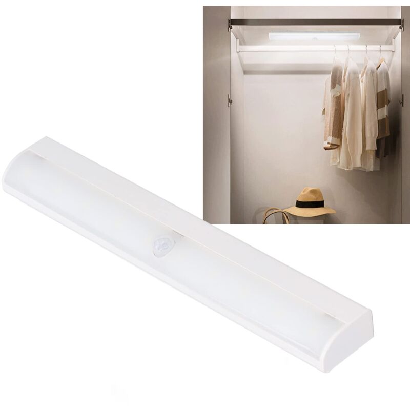 Led-schrankleuchte, Batteriebetrieben Mit Bewegungsmelder, Selbstklebende Unterbauleuchte Für Den Innenbereich, Nachtlichtleiste Für Küche, Schlafzimmer, Kleiderschrank, Garage, Treppenhaus, Abstellra