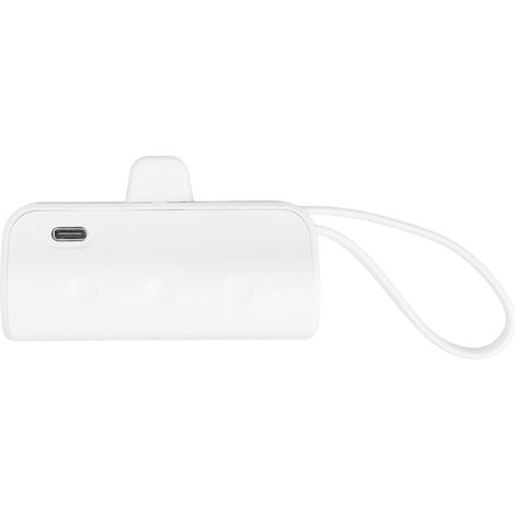 Mini-usb-c-powerbank, Multifunktionales Tragbares Ladegerät Mit Integriertem Kabel Für Ios-geräte, Typ-c, 2-in-1, Geeignet Für Notfälle