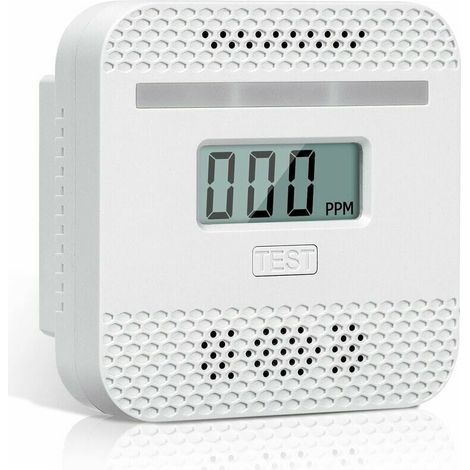Aimoonsa Kohlenmonoxidmelder, Intelligenter Kohlenmonoxidmelder Mit Lcd-bildschirm, Entspricht Der Norm En 50291, Mit Testtaste Und Led-statusanzeige (mini 1 Stück)