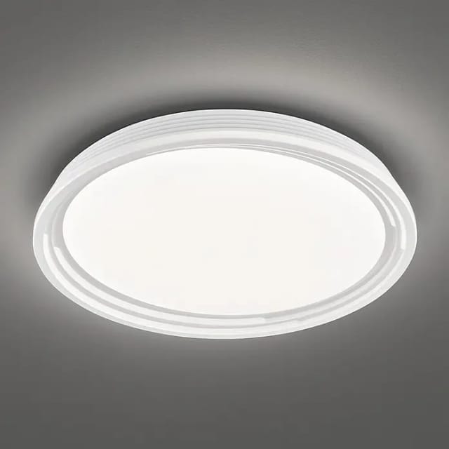 FISCHER & HONSEL LED Deckenleuchte, LED-Leuchtmittel fest verbaut, Warmweiß, Deckenlampe Deckenleuchte Wohnzimmerlampe weiß dimmbar LED D 43 cm