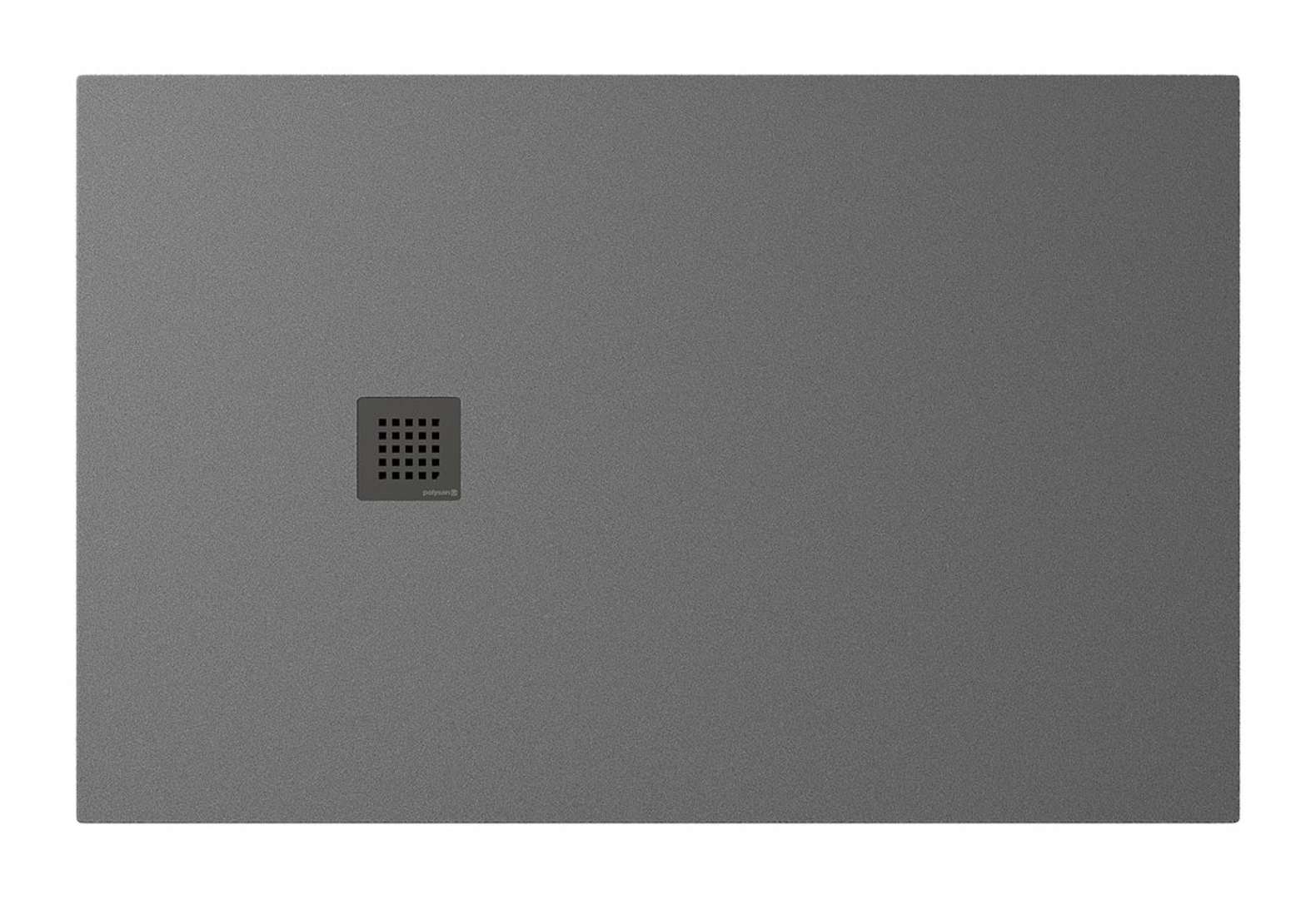 Polysan Tre - Neca Duschwanne 140x90 Cm, Mattgrau 84309.31