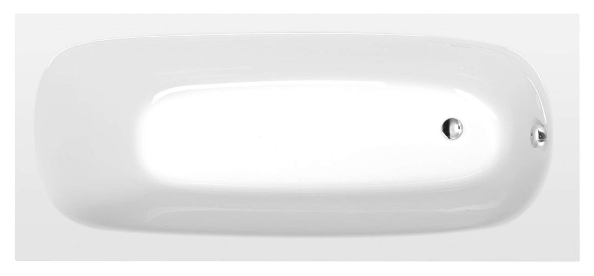 Polysan - Badewanne Ebro 170x75 Cm, Weiß 26711