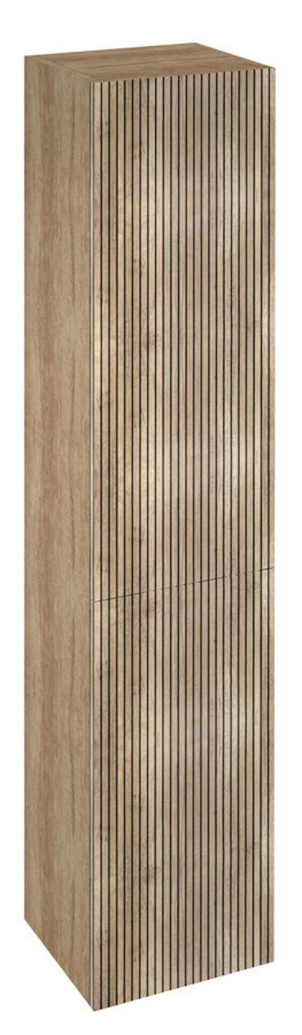 Sapho Espace - Hochschrank Strip 35 X 172 X 32 Cm, 2 Türen, R/l, Alabama Eiche Esc230-2322