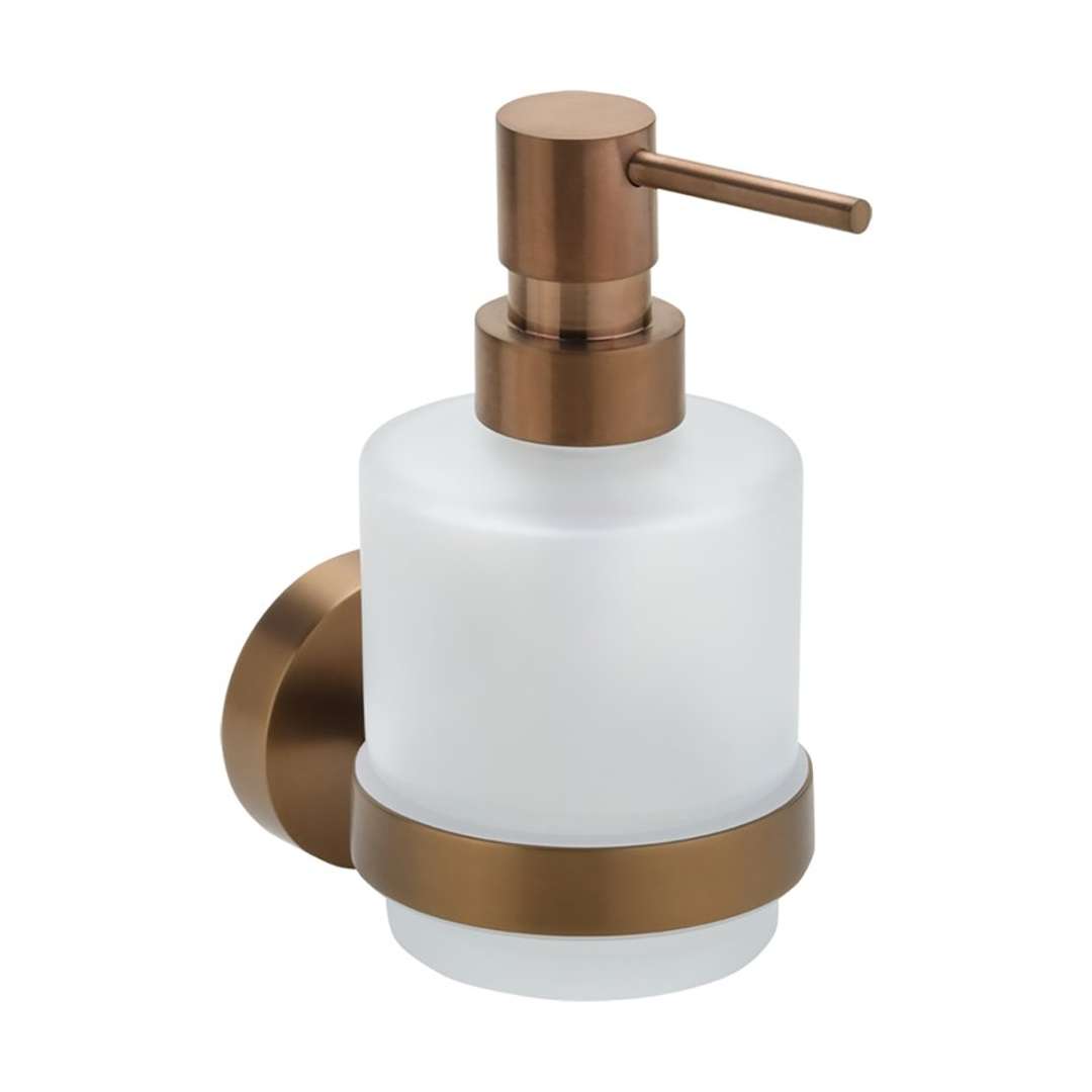 Sapho X-round - Seifenspender „copper“, Milchglas, Mattes Kupfer Xr103pg