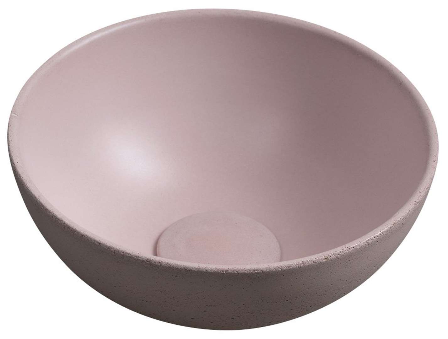 Sapho Small - Aufsatzwaschbecken Minor, Durchmesser 26 Cm, Ohne Überlauf, Ohne Hahnloch, Mattrosa Mr26021