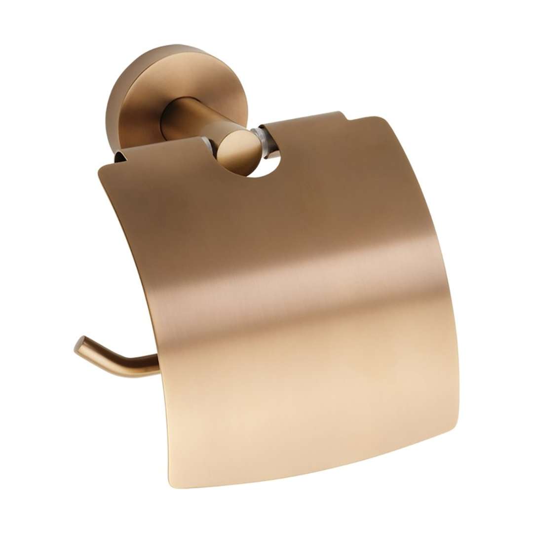 Sapho X-round - Toilettenpapierhalter Copper, Mit Abdeckung, Mattes Kupfer Xr732pg