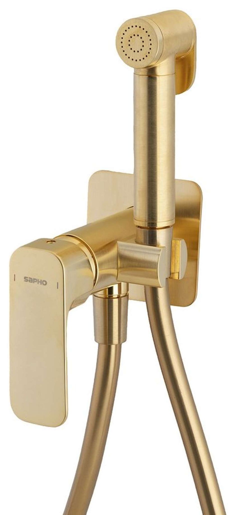 Sapho Spy - Unterputz-bidetarmatur Mit Stop-dusche, Mattgold Py13/19