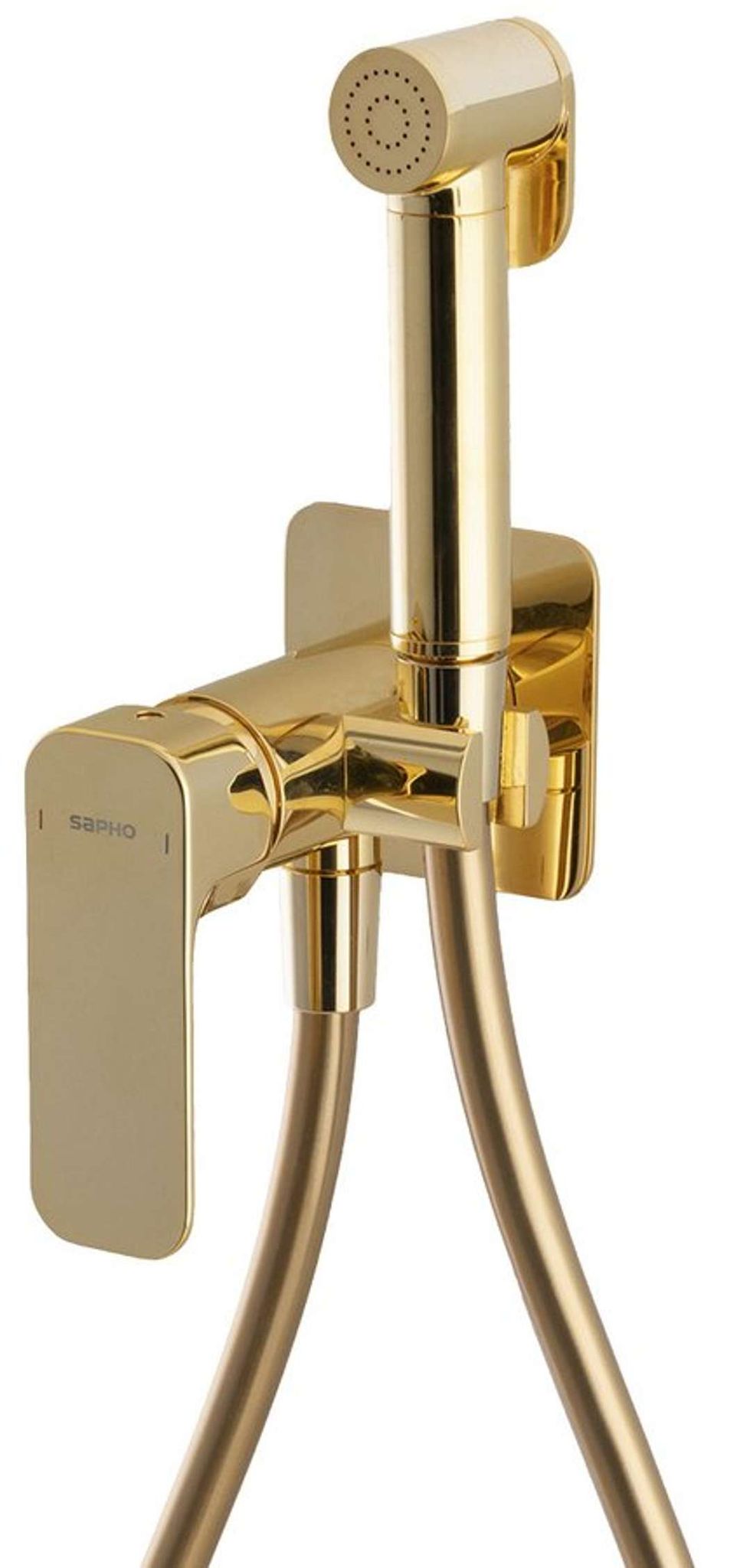 Sapho Spy - Unterputz-bidetarmatur Mit Stop-dusche, Gold Py13/17