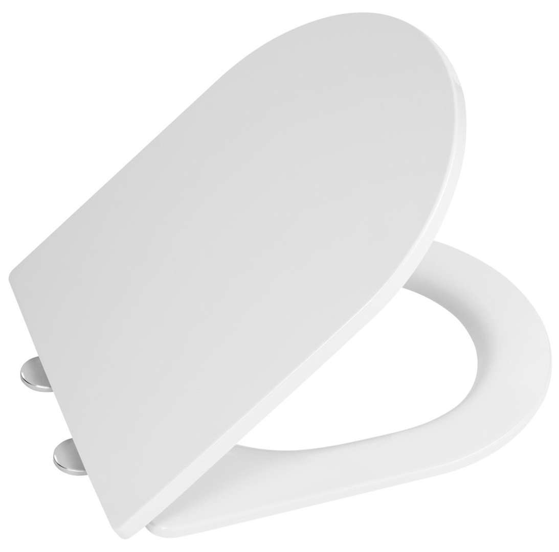 Sapho - Gerry Slim Toilettensitz, Soft Close, Easy Take, Weiß Wx1515