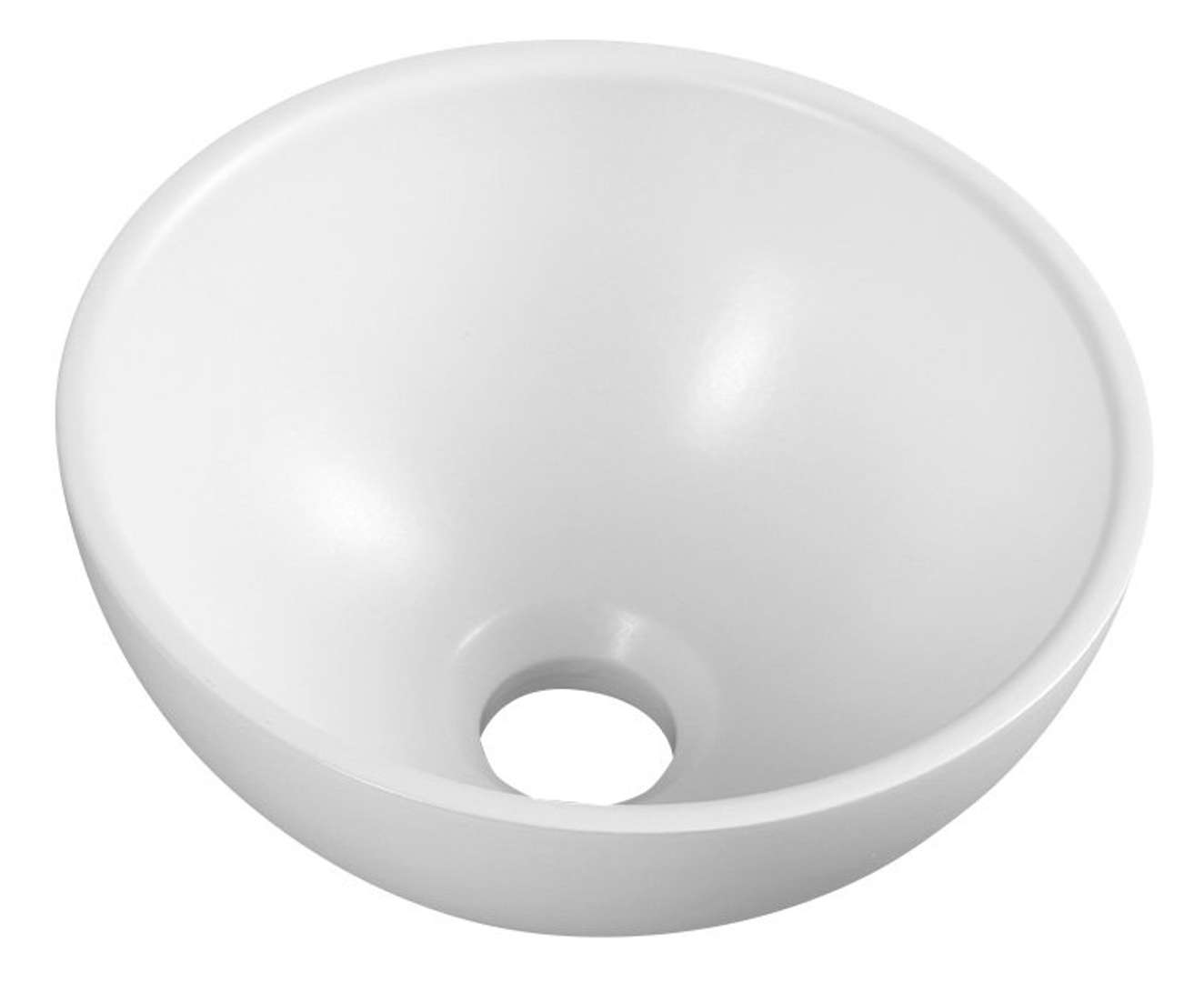 Sapho Small - Aufsatzwaschbecken Minor, Durchmesser 26 Cm, Ohne Überlauf, Ohne Hahnloch, Weiß Mr260