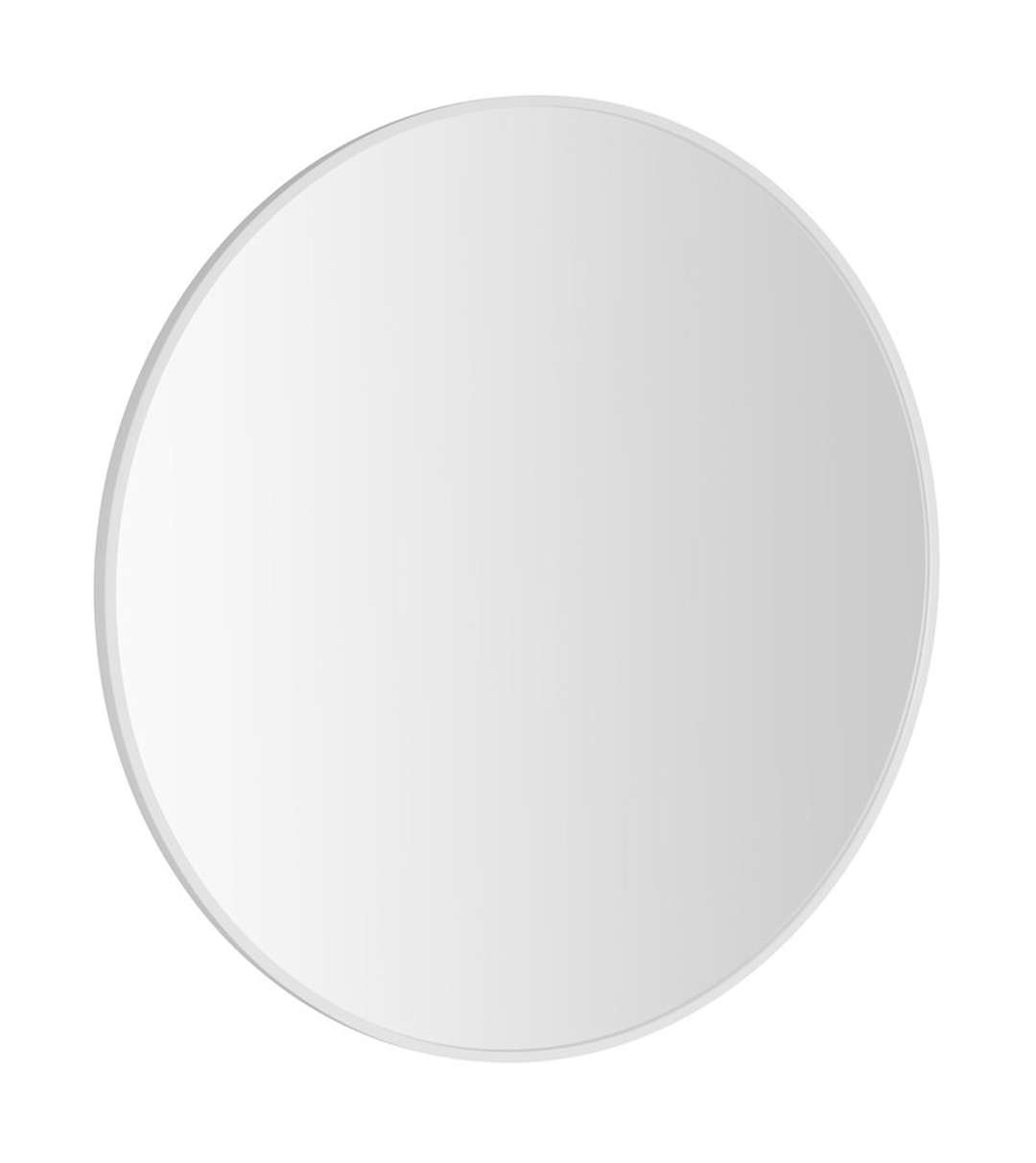 Sapho Notion - Slim Spiegel Im Rahmen, Durchmesser 60 Cm, Mattweiß Nt600w