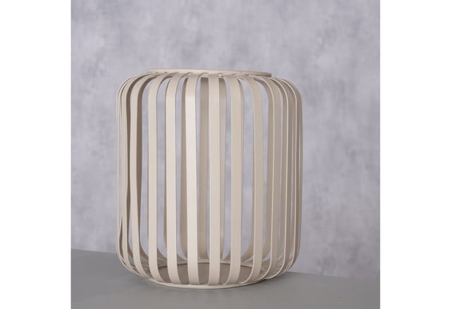 BOLTZE GRUPPE GmbH Windlicht Windlicht Viki Eisen beige H.15 cm Ø.13 cm Stückpreis