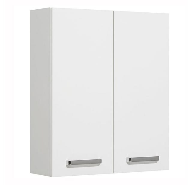 Lomadox Hängeschrank WARSCHAU-66 Badezimmer Wandschrank in weiß glänzend - B/H/T: 60/70/20cm