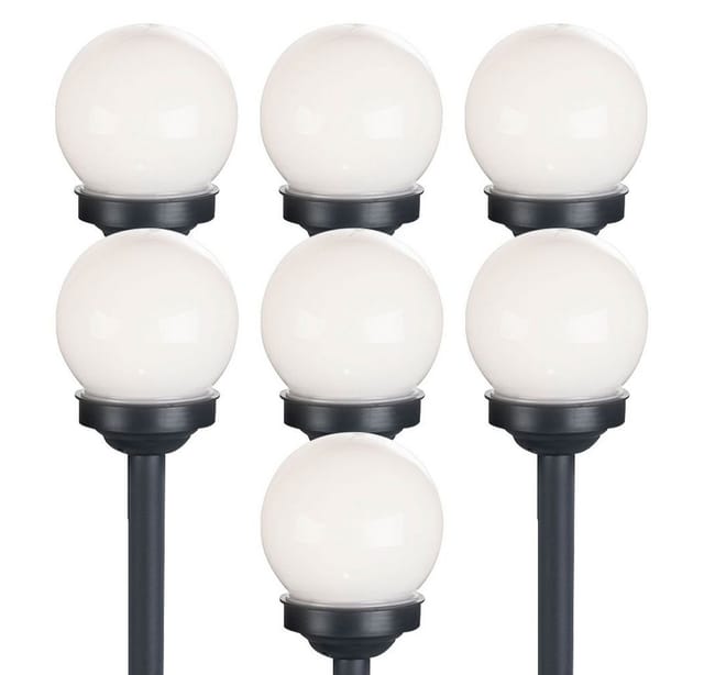 etc-shop LED Solarleuchte, LED-Leuchtmittel fest verbaut, Kugelleuchte Solar 10 cm Solarleuchte Kugel Garten LED Gartendeko