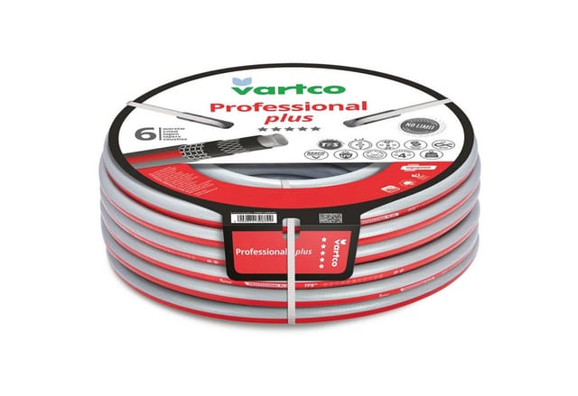 Vartco Gartenschlauch Professional Plus, Größe: 1/2" [12,5 mm], 6-lagig, TFS (Torsion-Free System, Heavy-Duty