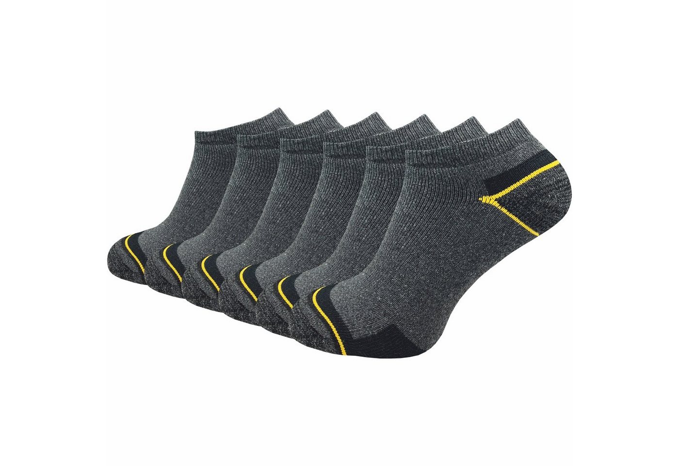 GAWILO Arbeitssocken - Sneaker - für Herren mit atmungsaktiver Baumwolle gegen Schweißfüße (6 Paar) Ideal für Sicherheitsschuhe oder Arbeitsschuhe - Arbeits Sneaker Bild 4
