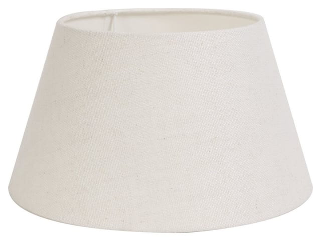 Light & Living Lampenschirm LIVIGNO, Ø 30 cm, Cremeweiß, Stoff, PVC, Metallhalterung