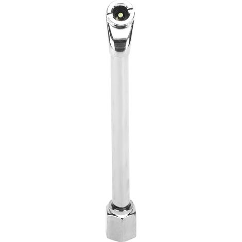14 Cm / 5,51 Zoll Autoreifen-aufpumpwerkzeug Mit Metallschaft, 1,3 Cm / 0,51 Zoll Durchmesser, Doppelkopf-luftanschluss, Autoreifen-reparaturwerkzeug, Doppelkopf-aufpumpwerkzeug, Einfache Reifenmontag