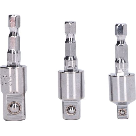 3-teiliges Set Aus Drehbarer Hülse, Pleuelstange Und Vierkantkopf Aus Chrom-vanadium-stahl Für Elektrische Bohrmaschinen.