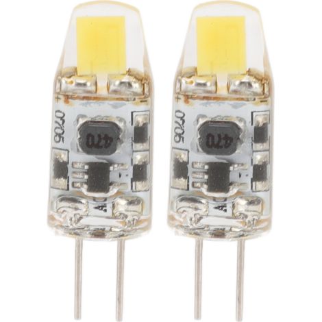 2er-pack G4-led-lampen, 2 W, 12 V – Entspricht 20 W Halogen – Weiß – Mini-leuchtperlen
