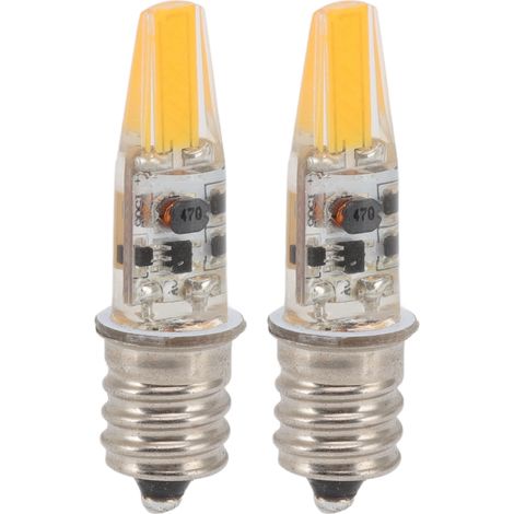 2er-pack E12 2w 12v Glühbirnen – Kerzenfassung – Energiesparend – Warmes Licht – Haofy