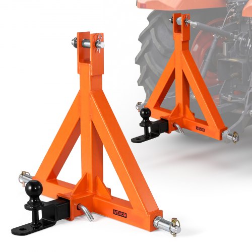 3-punkt-anhängerkupplung Mit 2 Zoll-aufnahme, Dreipunkt-schnellkupplung Mit Anhängerkugel, Traktor-zugstangenadapter, Passend Für Kategorie 1, Kompatibel Mit Verschiedenen Kompakttraktoren