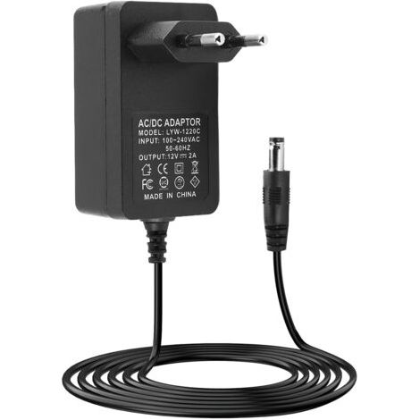 Aimoonsa – 12v 2a 24w Netzteil – Ac/dc-wandler Für Lautsprecher, Led-streifen, Router, Überwachungskameras – 1,5 M Kupferkabel