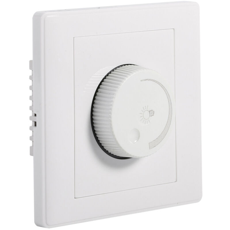 Gototop Drehdimmer Für Led-leuchten, Praktische Wandsteuerung, 320 Grad Einstellbare Lampenhelligkeit, Weiß (3,4 X 3,4 X 1,8 Zoll)