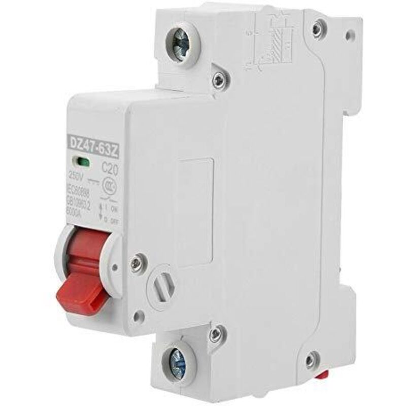Dc Dz47-63z-1p 20a Miniatur-leistungsschalter, Pneumatischer Fehlerstromschutzschalter, A