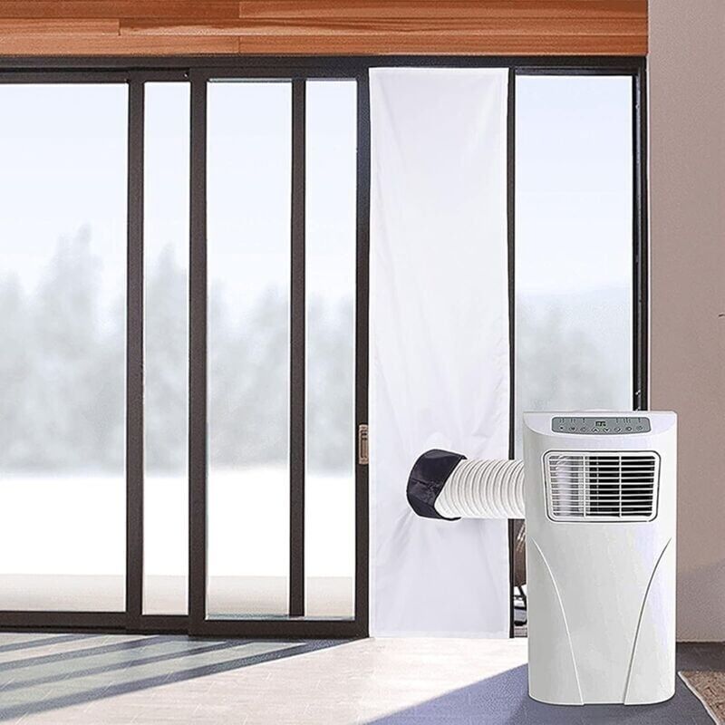 Aimoonsa Ac Fensterdichtung – Tragbares Universal-fensterset Für Mobile Klimaanlagen Und Wäschetrockner – 300 Cm – Fensterlüftungsset Mit Einziehbarer Schnur Und Klebebefestigung