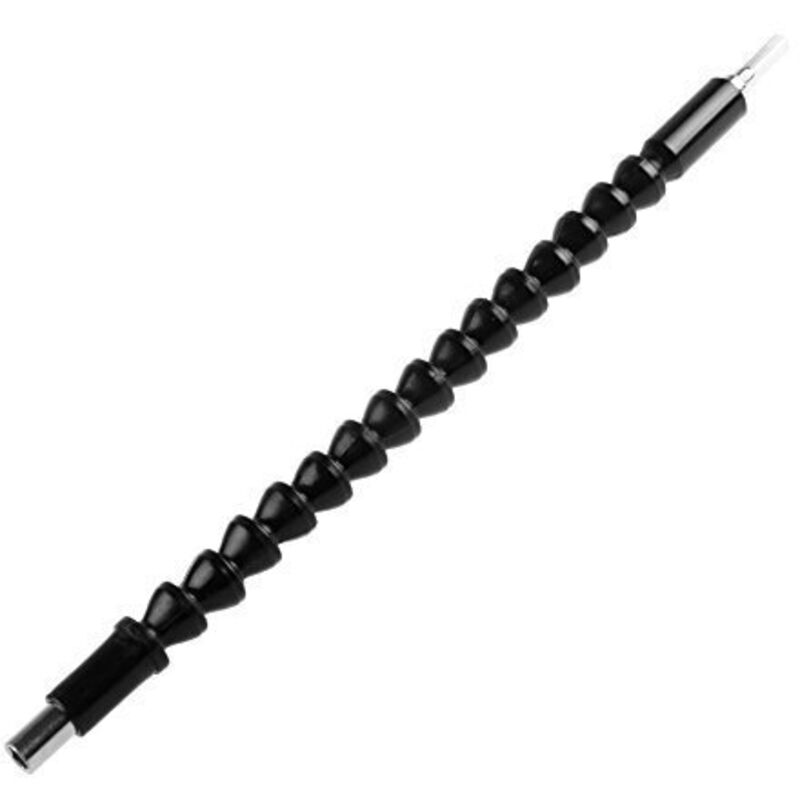Flexible Universalgelenk-bithalterschiene Für Schraubendreher Und Bohrmaschinen, Ideal Für Allgemeine Mechanische Arbeiten Oder Wartungsarbeiten, 290 Mm, Schwarz, A