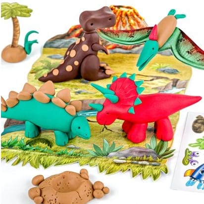 STAEDTLER Modelliermasse STAEDTLER FIMO kids 8034 Modelliermasse-Set - Dino - 4 Blöcke je 42 g
