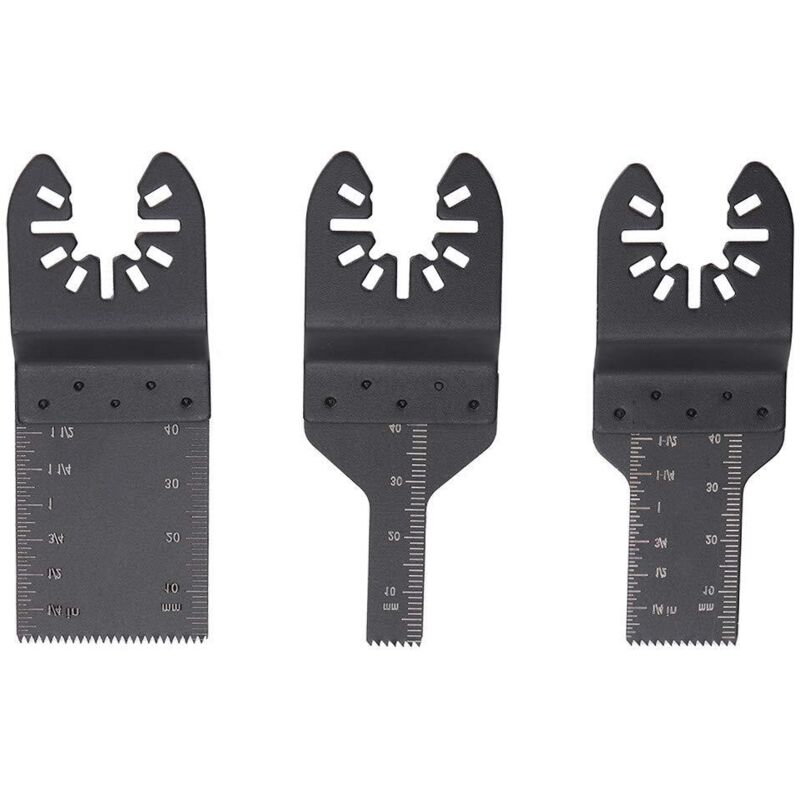 3-teiliges Set Multifunktionaler Universal-oszillationssägeblätter Zum Schneiden Von Metall, Holz Und Kunststoff (10 Mm, 20 Mm, 34 Mm)