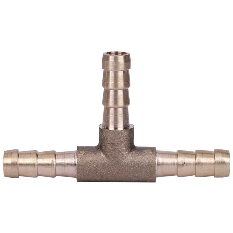 Zoternen 3-wege-t-stück Aus Messing Für Kraftstoffschläuche, 6 Mm, Für Diesel Und Druckluft