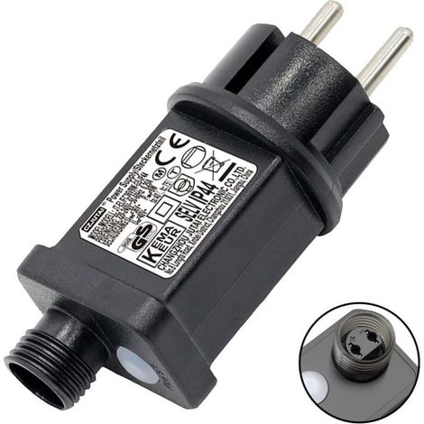 Aimoonsa – 31v 6w Ip44 Wasserdichter Led-transformator – 9 Modi Mit Timer – Kurzschlussschutz – Einfache Installation 10,2x4,2x3,3cm