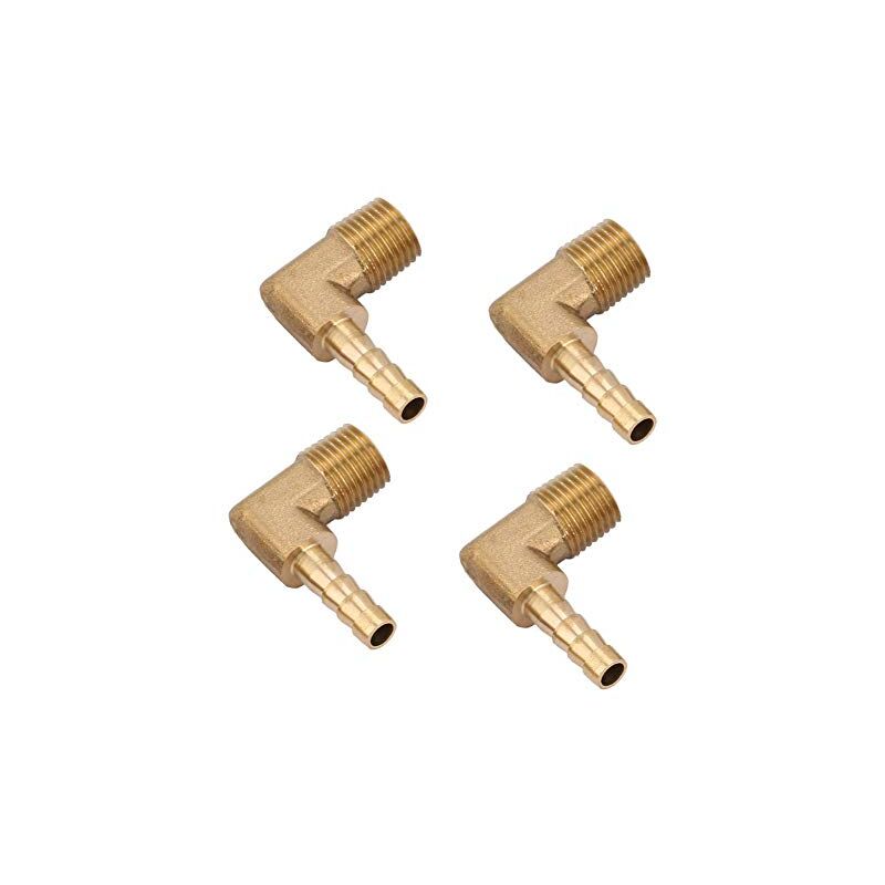 Messing-schlauchverschraubung Mit Außengewinde, Winkelstück, G1/4"-schlauchadapter (g1/4" 6 Mm)