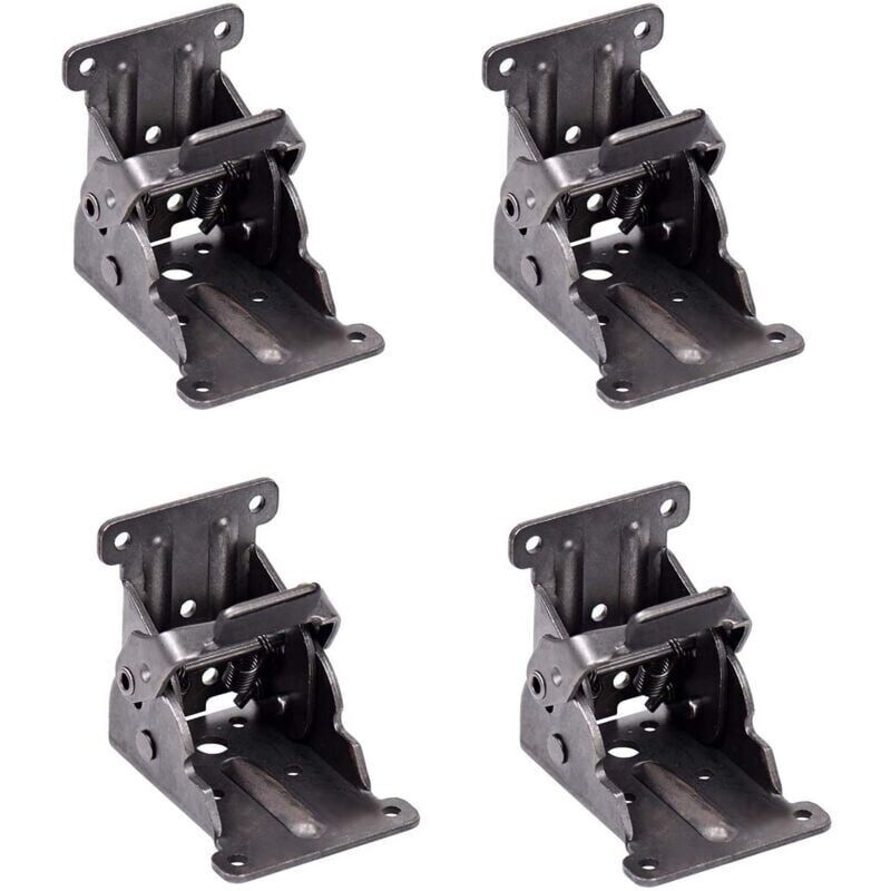 Selbstverriegelnde Scharniere, Klappbare Stützhalterung, Beinbeschläge Und Eckverstrebung Für Klapptischbeine (2 Sets)