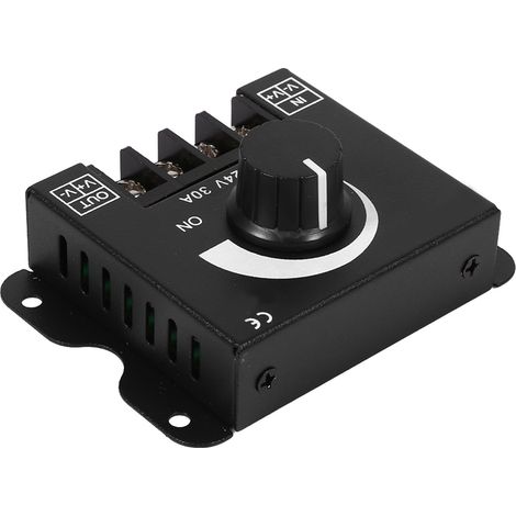 Vbestlife Led-streifenlichtdimmer, Dc 12v-24v 30a Pwm-dimmregler, Mit Druckknopfsteuerung Zum Einstellen Der Helligkeit (ein/aus)