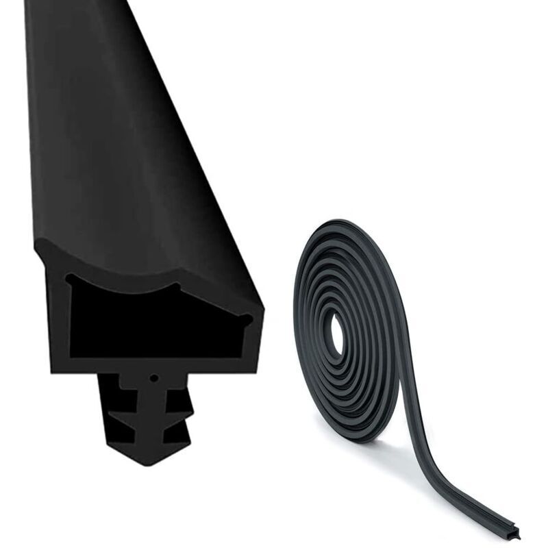 Aimoonsa – 15 M Pvc-türdichtung – 4 Mm Breit, 7 Mm Tief, 12 Mm Faltmaß – Geräusch- Und Staubreduzierung – Einfache Montage