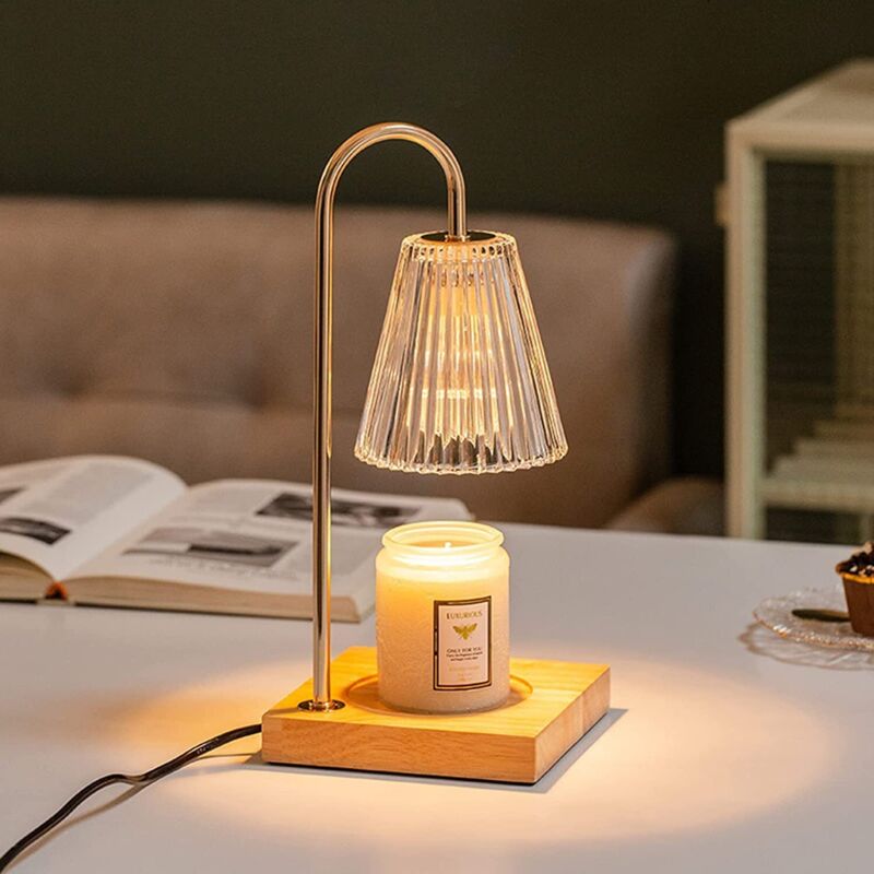Elektrischer Kerzenwärmer, Lampe Mit Timer Und Dimmer Für Stimmungsvolles Ambiente, Eleganter Und Moderner Speisenwärmer (champagner) [energieklasse G]