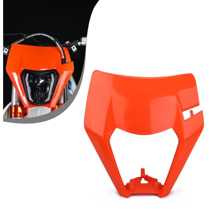 Motorrad-scheinwerferplatte Für 125 150 250 300 350 450 500 Exc Xcw Exc-f 2017 2018 Dirt Bike Enduro Motocross Supermoto Orange
