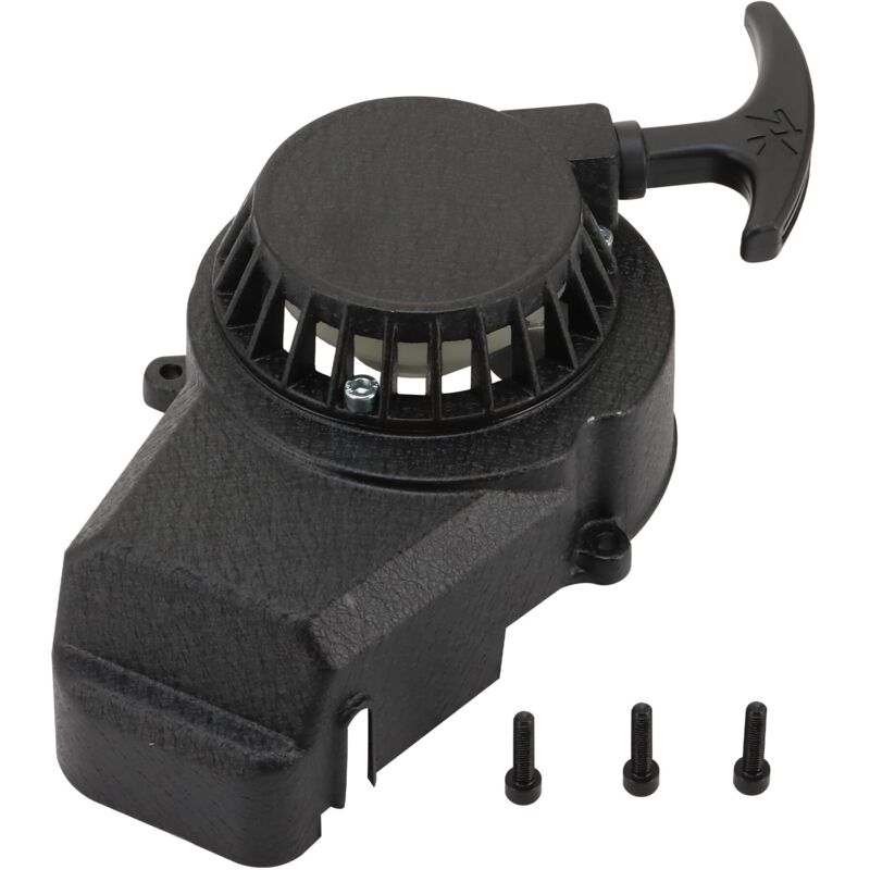 Ersatz-rückwärts-seilzugstarter Für 2-takt-motoren (47 Cm³/49 Cm³) Von Pocket Bikes, Dirt Bikes Und Mini-atvs, Schwarz