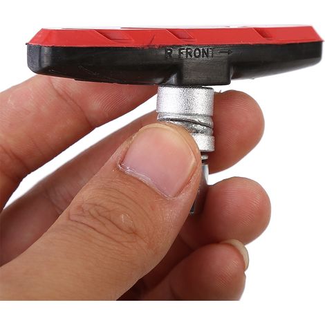Paar V-förmige Bremsstützpads Für Mountainbikes, Schuhe, Gummiblöcke (rot).