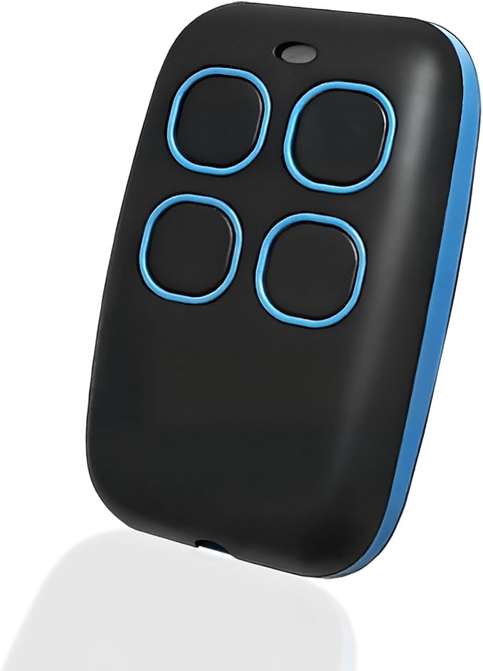 Universelle 4-in-1-fernbedienung (433 Mhz), Rolling Code Und Festcode, Wasserdicht, Ersatzfernbedienung Für Autos, Rollläden Und Garagentore, Blau