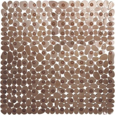 Rutschfeste Badematte, 54 X 54 Cm (braun), Quadratisch, Rutschfest Und Schimmelresistent, Rutschfeste Badematte Für Kinder, Maschinenwaschbar Mit Saugnäpfen