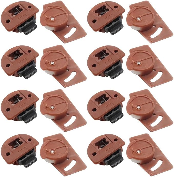 Set Mit 8 Paar Geräuschlosen Rollen, Schiebetürrollen Für Schränke, Schrankschienen, Abgeschrägte Schranktürrollen Für Schiebetüren Und Schränke