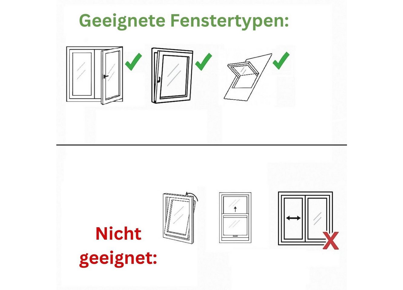 One Home Fenster-Set Erweiterung Fensterabdichtung für Mobile Klimageräte, Klimaanlage, und Wäschetrockner, Ablufttrockner, Hitzeschutz, Dachfenster, Fenster Bild 5