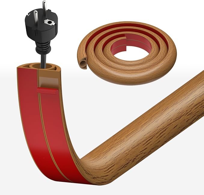 Kabelkanal, 3 M X 25 Mm, Bodenkabelabdeckung, Selbstklebende, Flexible Pvc-halbrund-kabelführung Für Tv-kabel, Wandkabel, Kleiner Kabelkanal Für Zuhause Und Büro