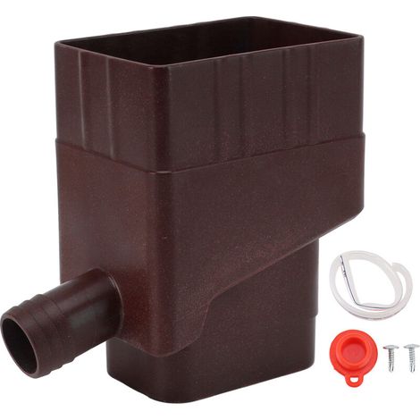 Dachrinnen-umleitungsset, Professionelles, Wartungsarmes Standard-regenwassersammelsystem Für Rasen Und Garten (dunkelbraun)