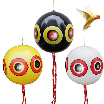 Set Mit 3 Vogelabwehrballons – Wasserdicht – Wehrt Effektiv Tauben Und Krähen Ab – Hochwirksames Abwehrmittel – Erhältlich In 3 Farben